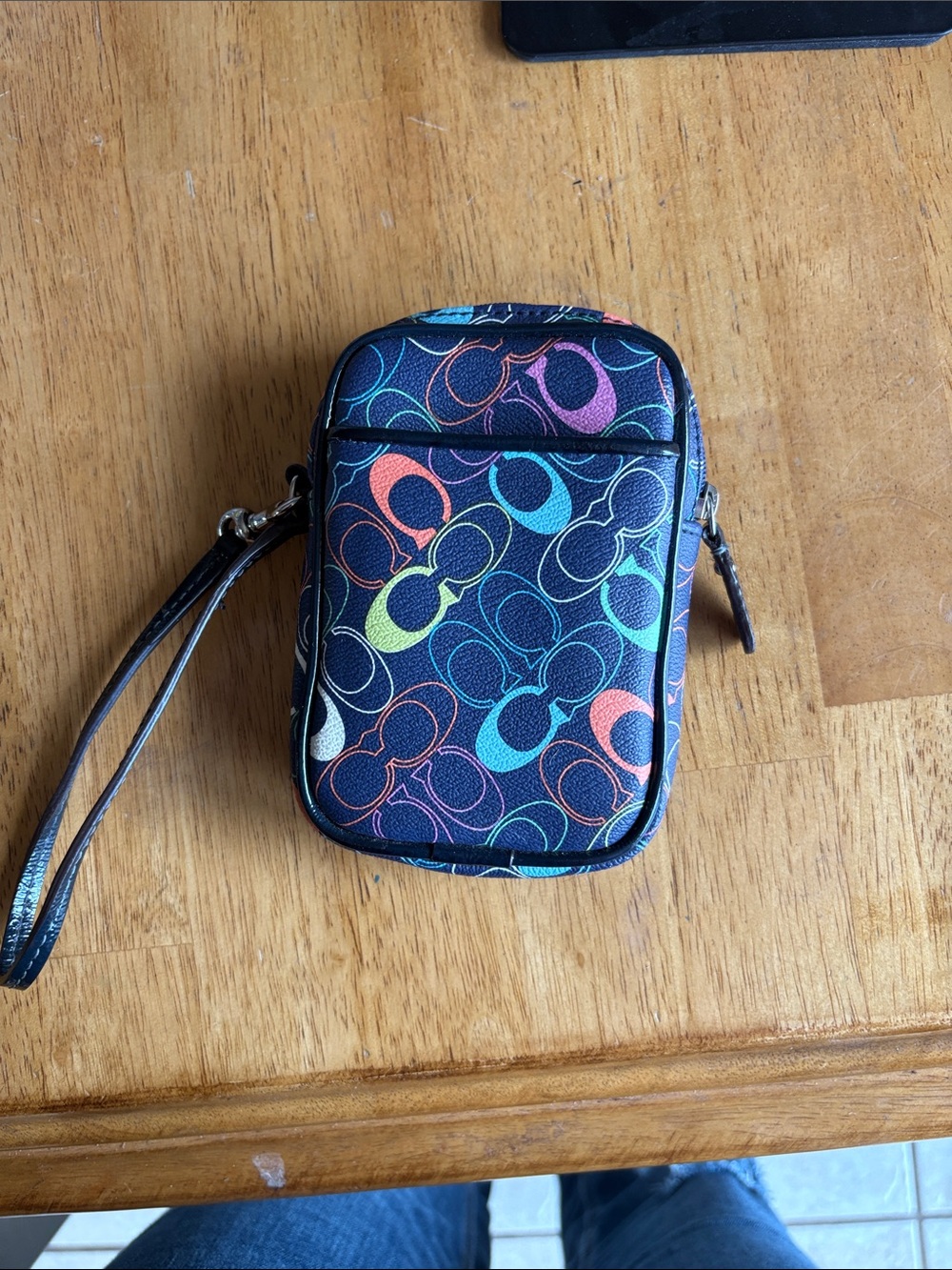 Coach multicolor C camera case